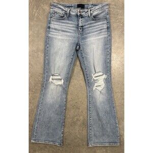 Buckle Black Womens 30x32 Jeans Fit No 53 Boot Cut Blue Denim Light Wash Stretch